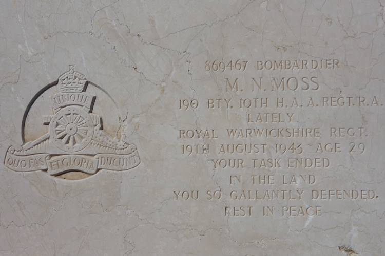 Pembroke Military Cemetery Malta Moss