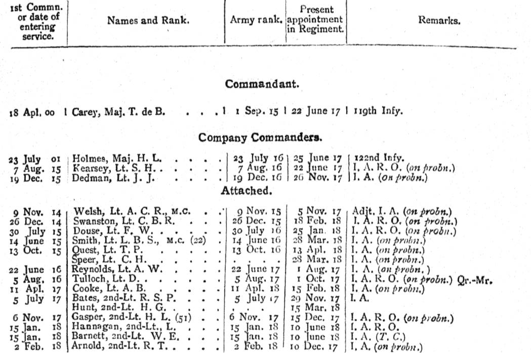 2nd Battalion 119th Infantry (The Mooltan Regiment)