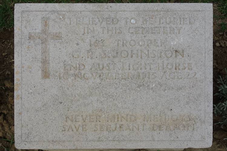 Johnson Embarkation Pier Cemetery Gallipoli