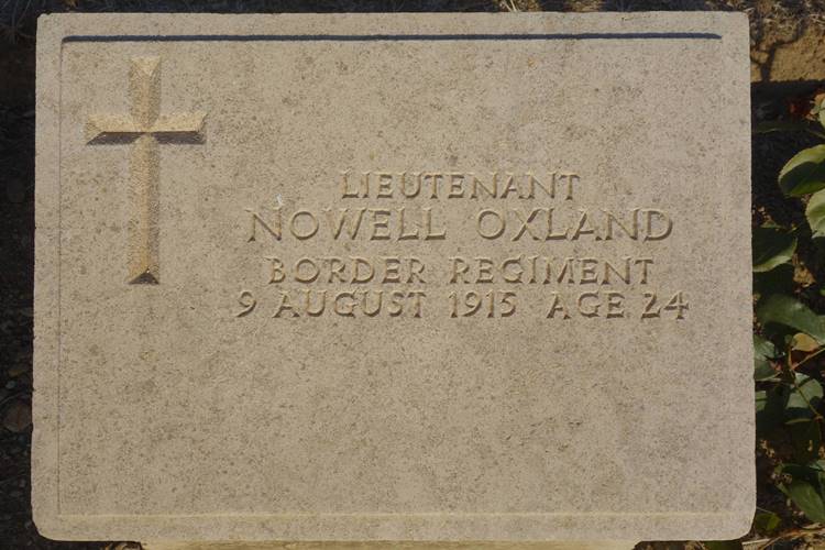 Lieutenant Nowell Oxland Green Hill Cemetery
