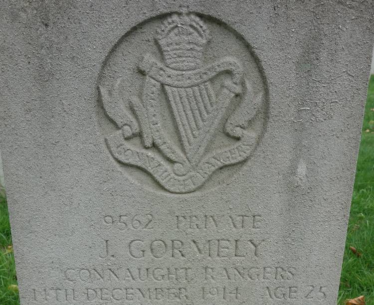 Connaught Rangers WW1 Gormely