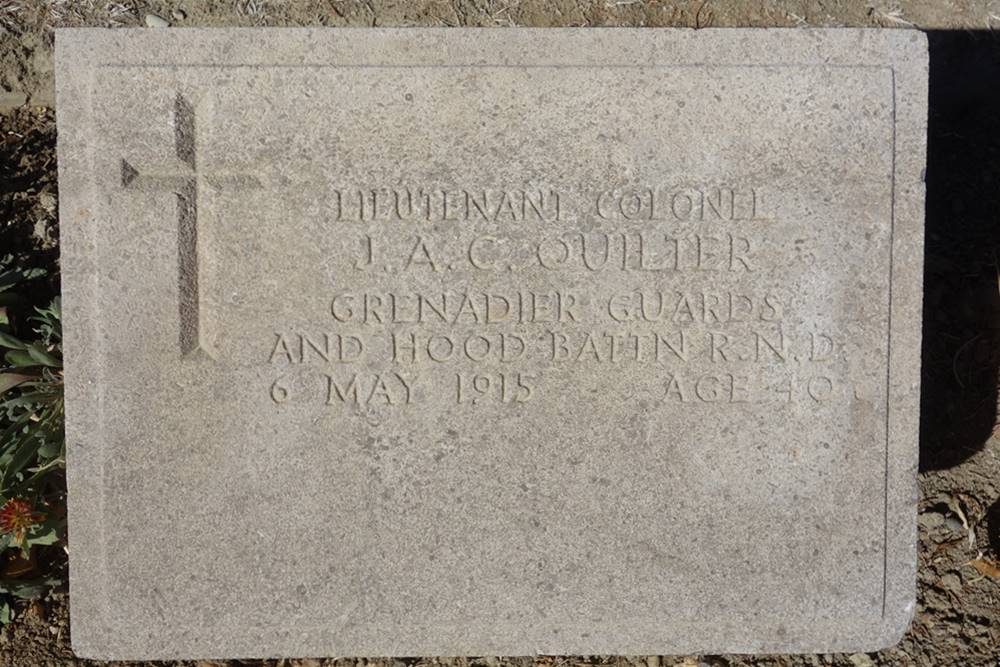 John Arnold Cuthbert Quilter Skew Bridge Cemetery Gallipoli