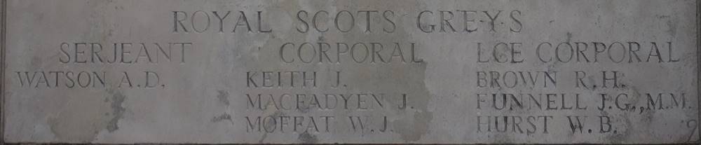 2nd Dragoons (Royal Scots Greys) Poziers Memorial