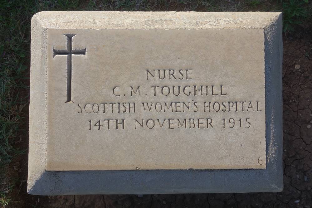Nurse Caroline Toughill Scottish Women's Hospital Skopje British Cemetery