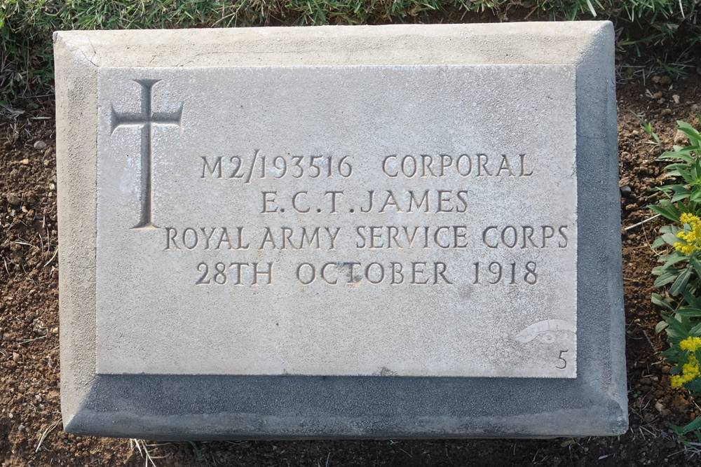 Edward James Skopje British Cemetery Macedonia