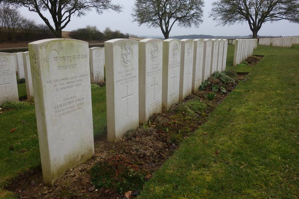 Jemadar Sammund Singh 9th Hodson's Horse Gordon Dump Cemetery