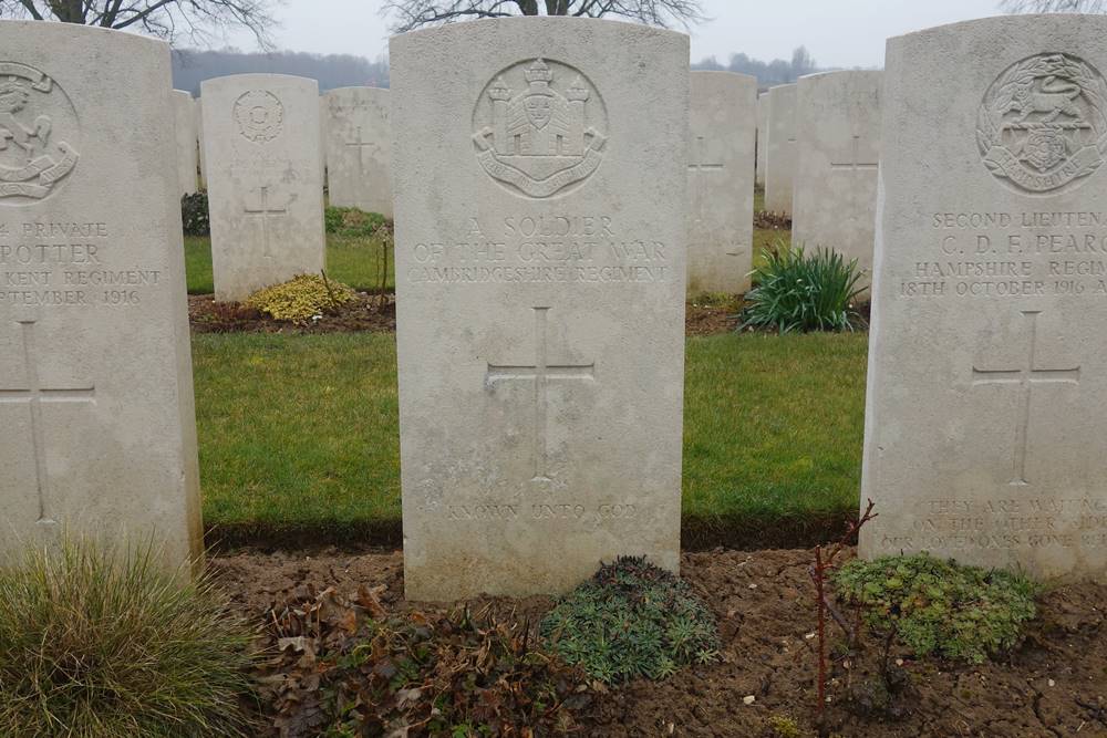Cambridgeshire Regiment Unknown Headstone